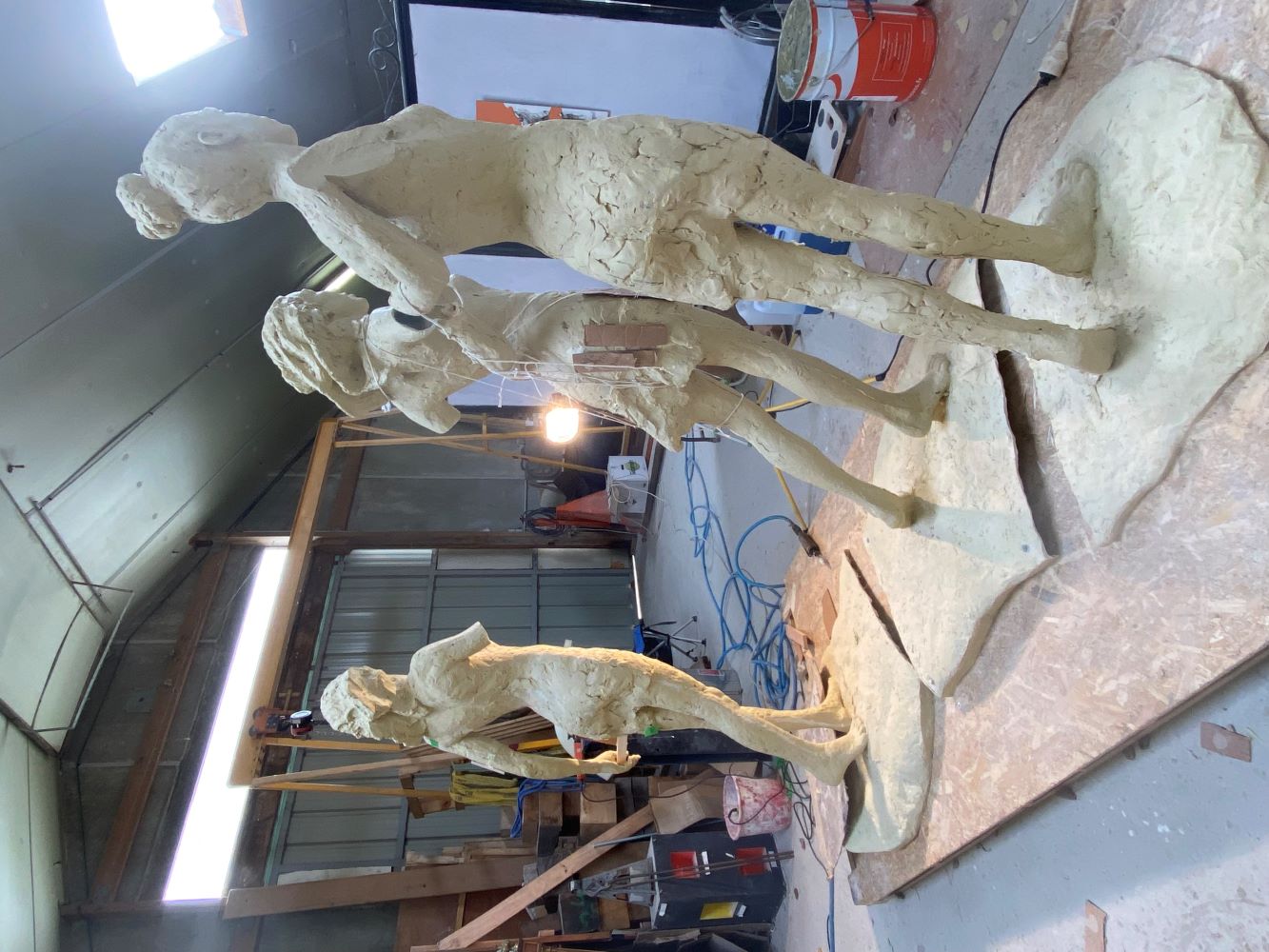 Assemblage d'un tirage en résine à sec